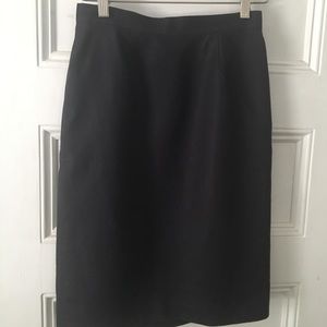 DKNY Navy linen pencil skirt